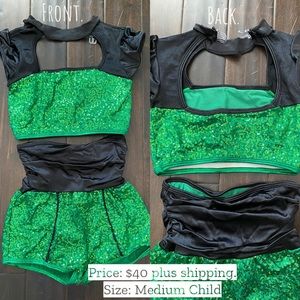 Two-piece, jazz/tap costume